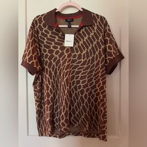 Forever21 Men's Bowler Shirt "Giraffe"